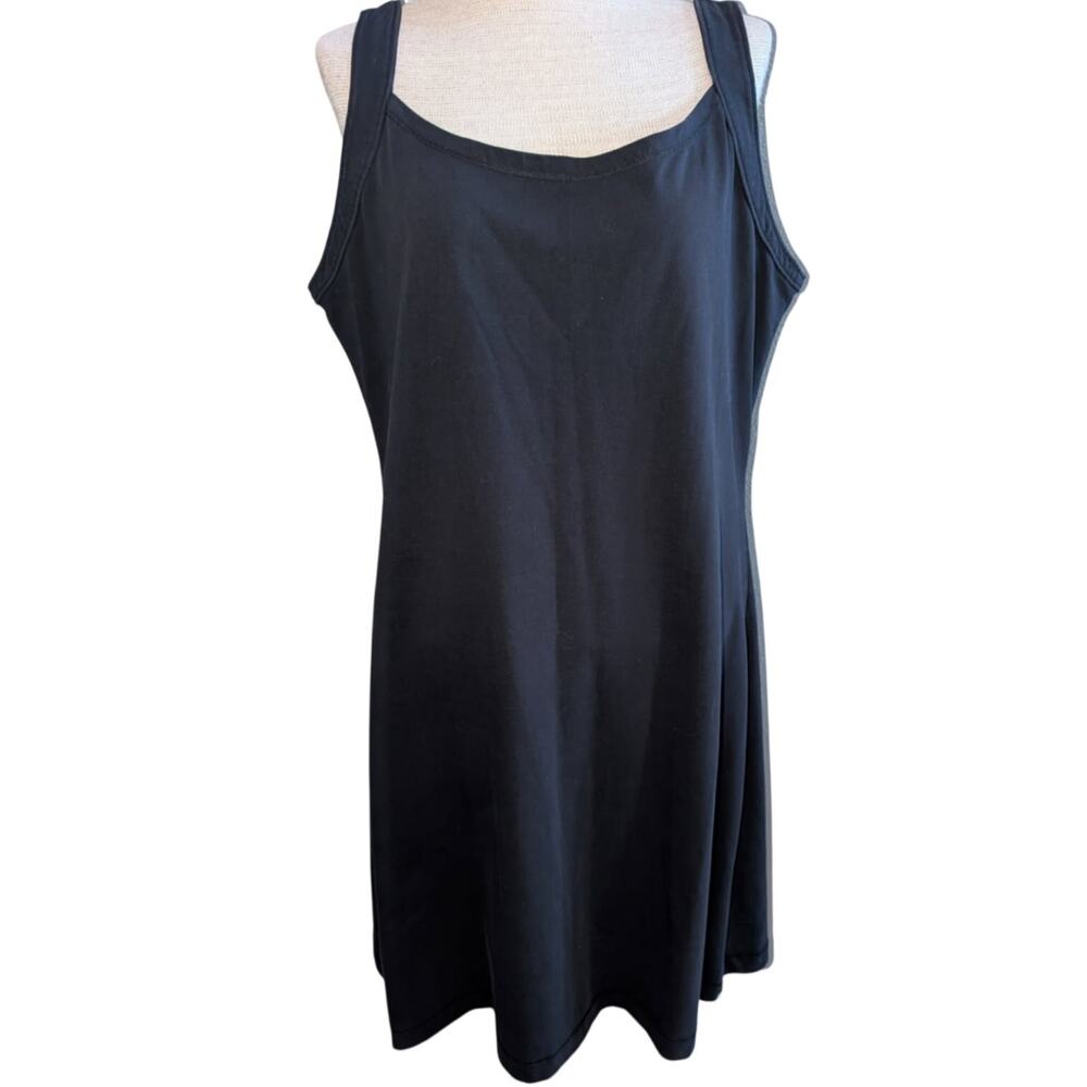 Womens Patagonia Black Athletic Dress Size XL Organic Cotton Blend Sporty Tank